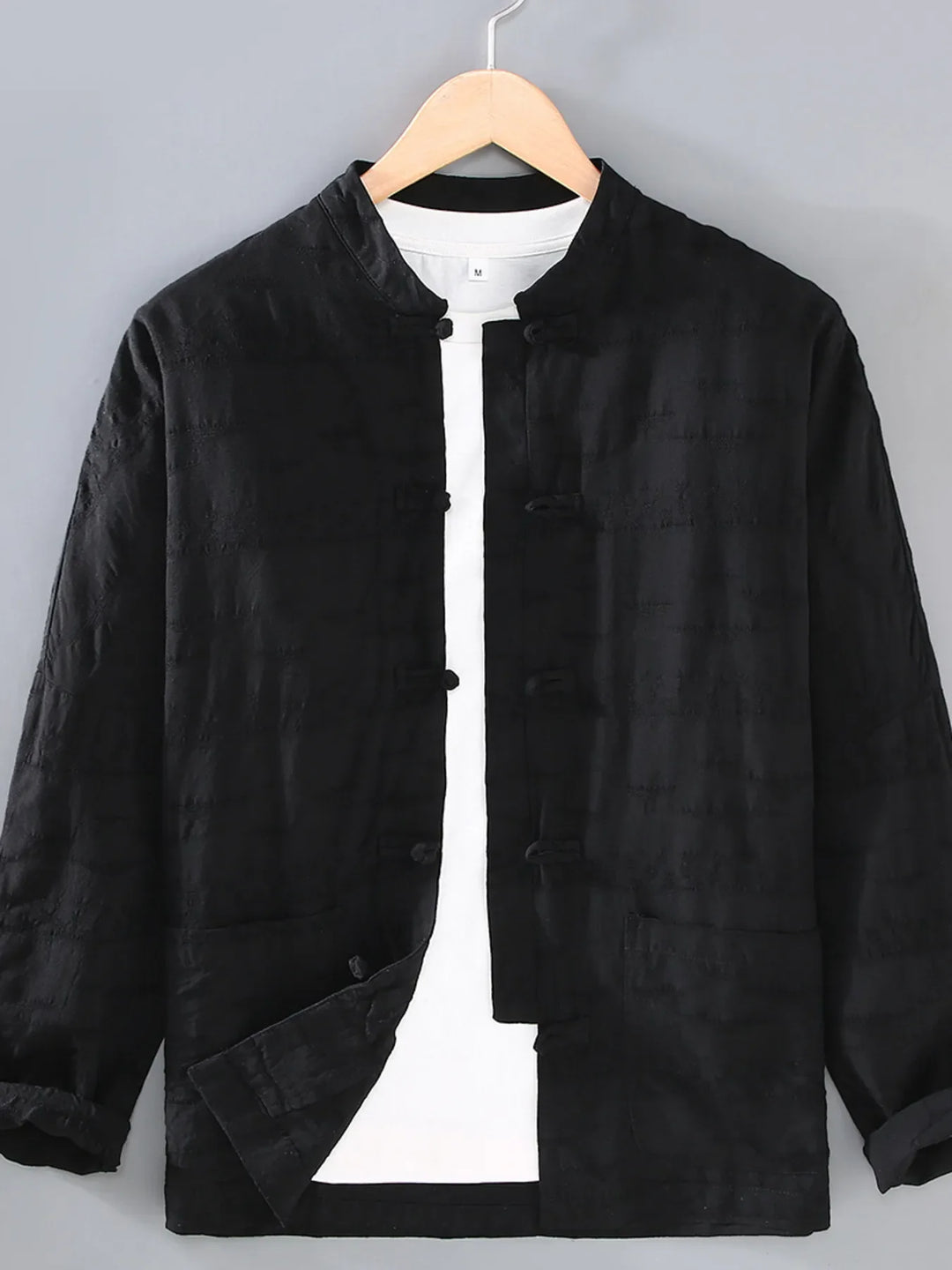 Men's Plus Size Button Up Long Sleeve Shirt