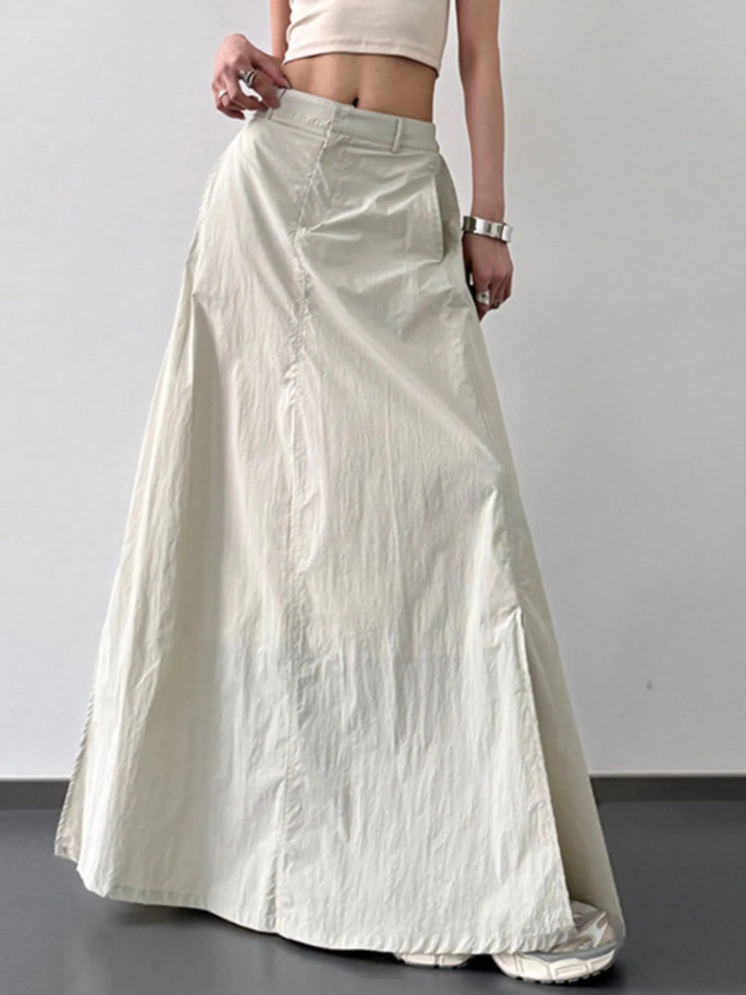 High Waist Slit Maxi Skirt