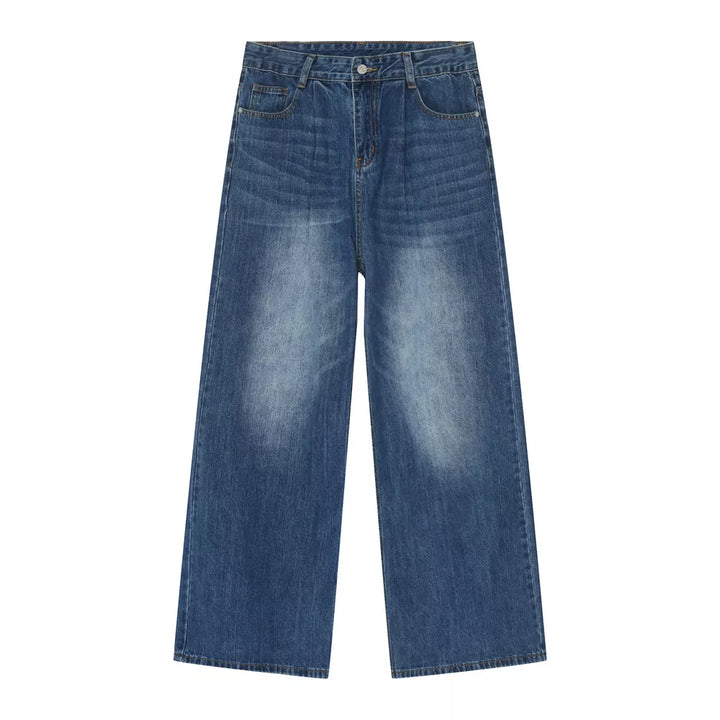Men's Vintage Wash Wide Leg Jeans
