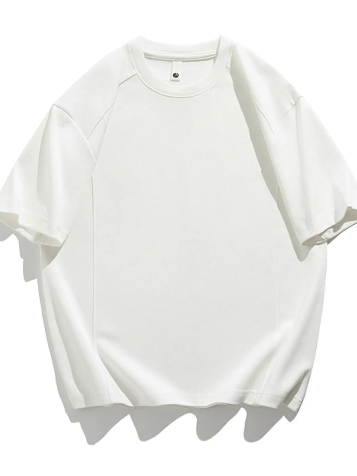 Men's Plus Size Solid Color Casual T-Shirt