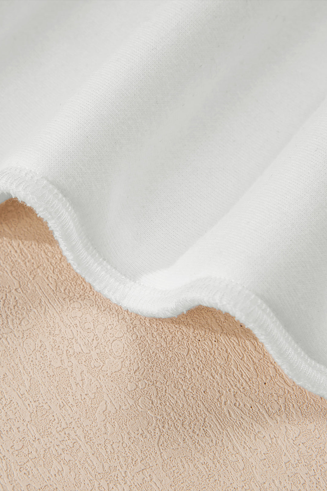 White Oversize Drop Shoulder Reversible Mock Neck Sweatshirt