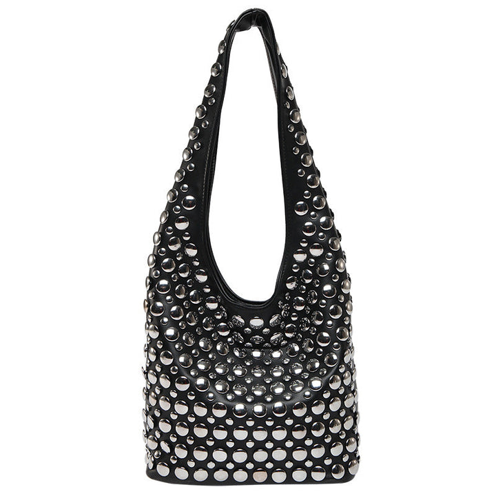 New Punk-style Studded Single-shoulder Bag