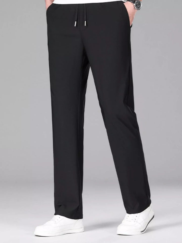 Men's Plus Size Lightweight Drawstring Casual Pants