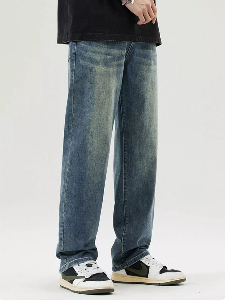 Men's Wash Loose Fit Jeans