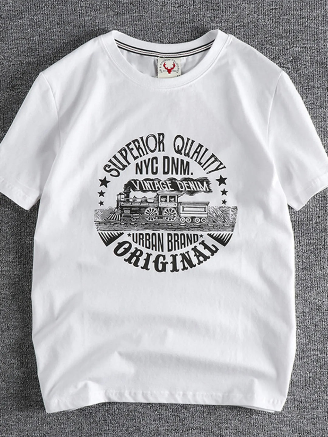 Men's Plus Size Graphic Round Neck Short Sleeve T-Shirt