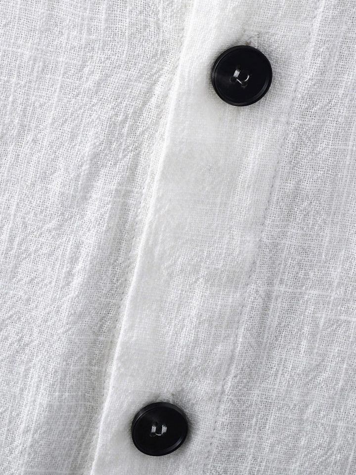 Men's Plus Size Button Up Short Sleeve Shirt