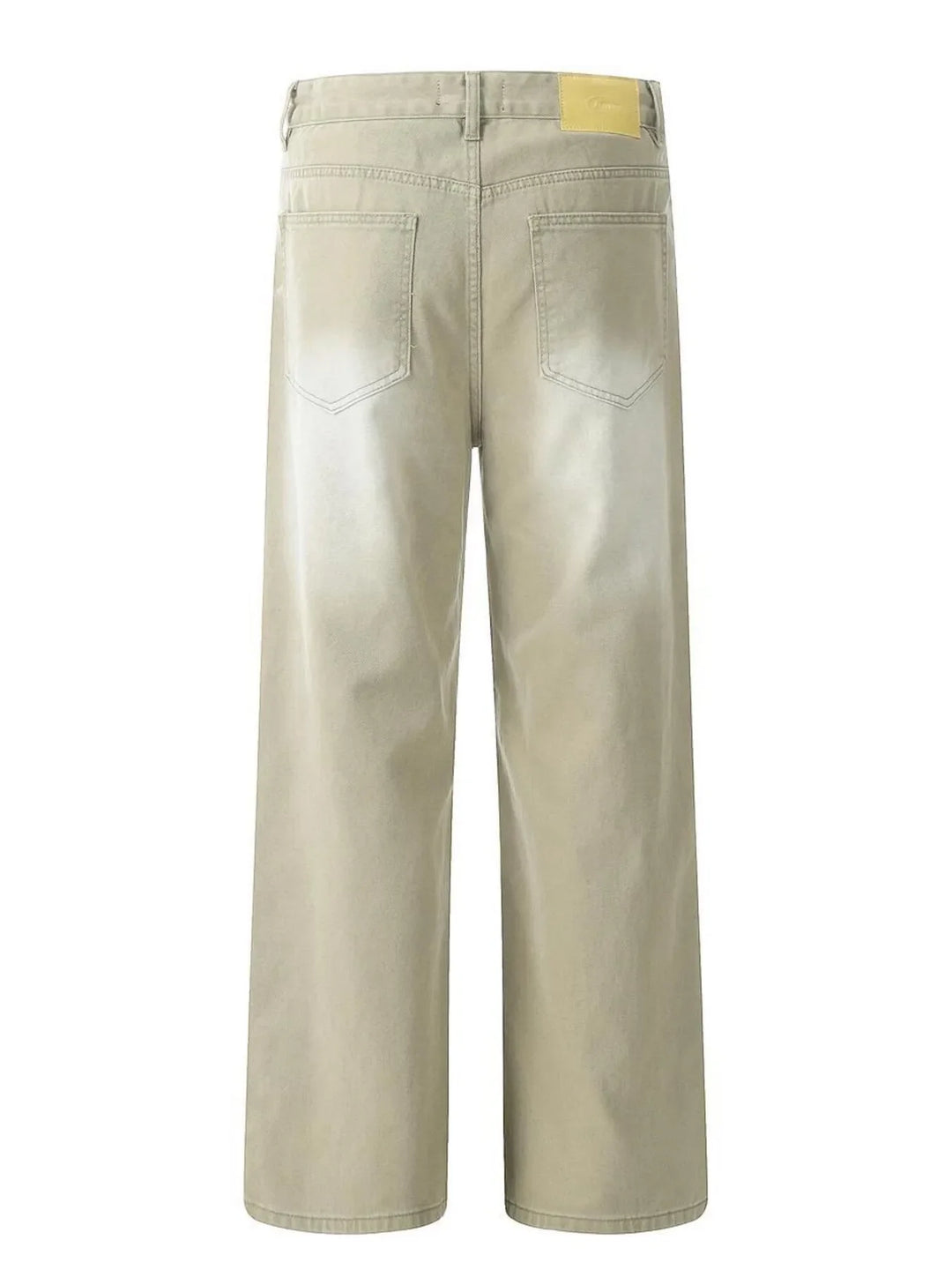 Men's Wide Leg Wash Jeans