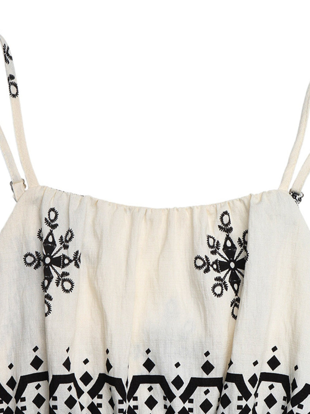 Printed Spaghetti Strap Wide Leg Jumpsuit