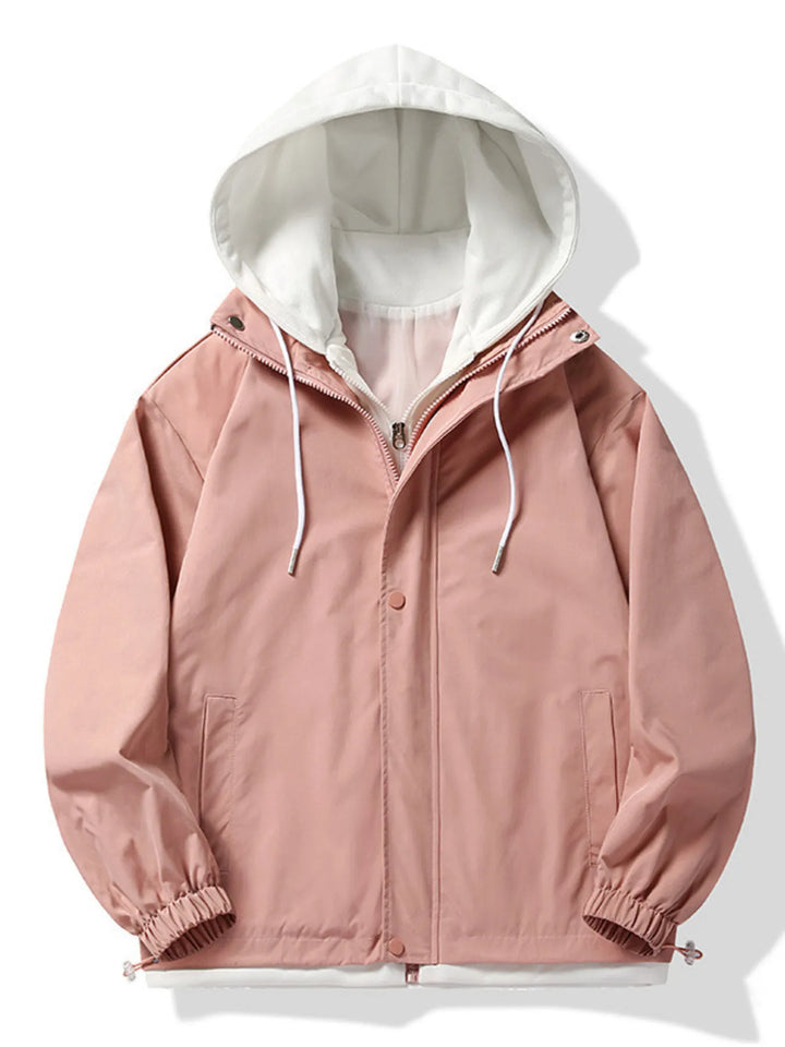 Men's Plus Size Casual Lightweight Windbreaker Jacket