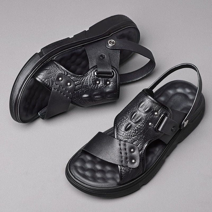 Summer Beach Non-Slip Breathable Thick Soft-Soled Durable Dual-Use Mens Sandals