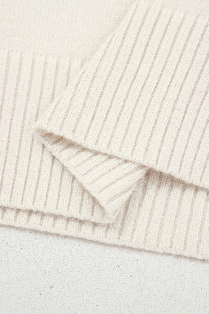 White Valentine Heart Graphic Cropped Short Sleeve Sweater