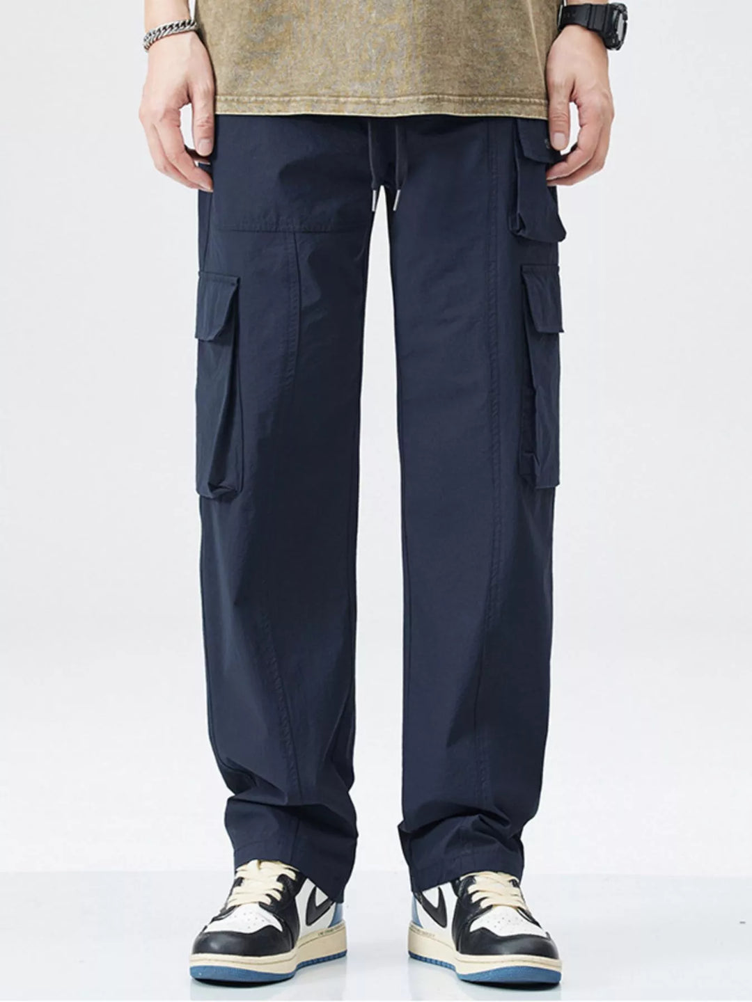 Men's Full Size Relaxed Fit Cargo Pants Plus Size