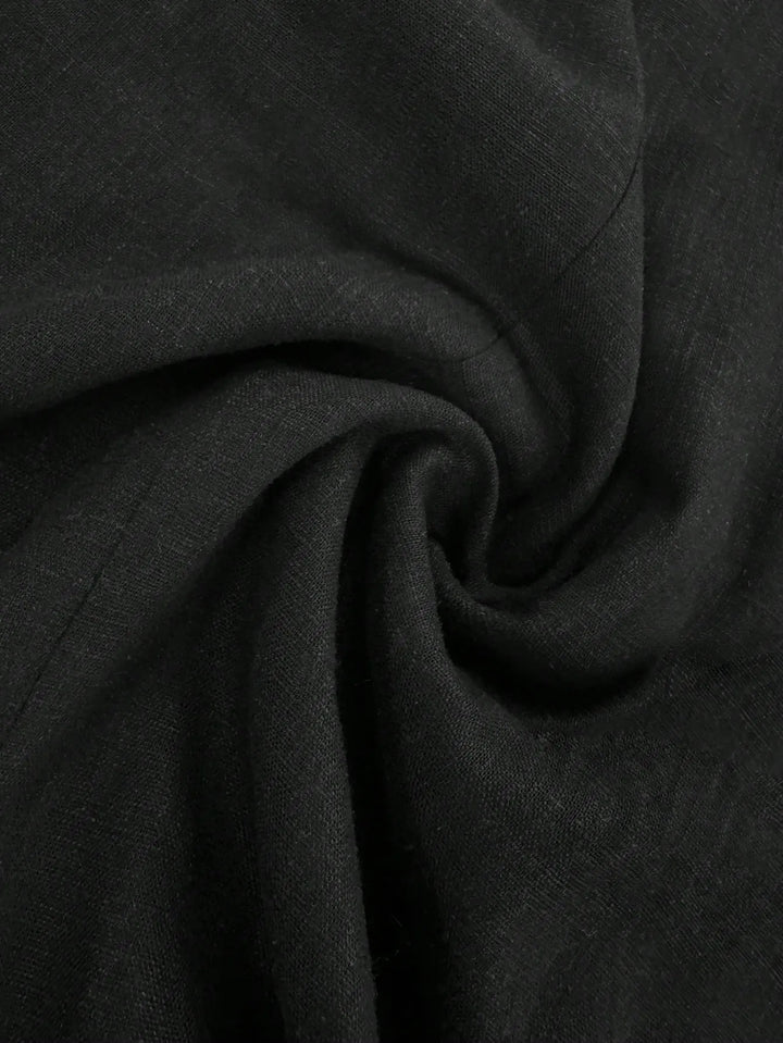 V-Neck Button Detail Vest and Skirt Two-Piece Set