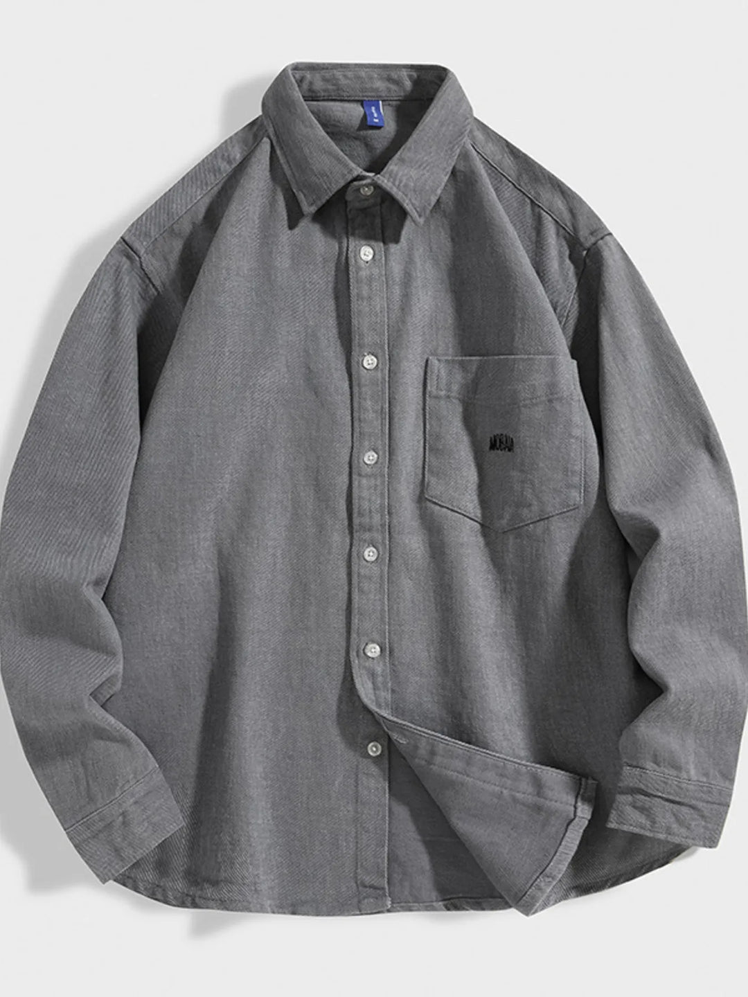 Men's Plus Size Casual Button Up Long Sleeve Shirt