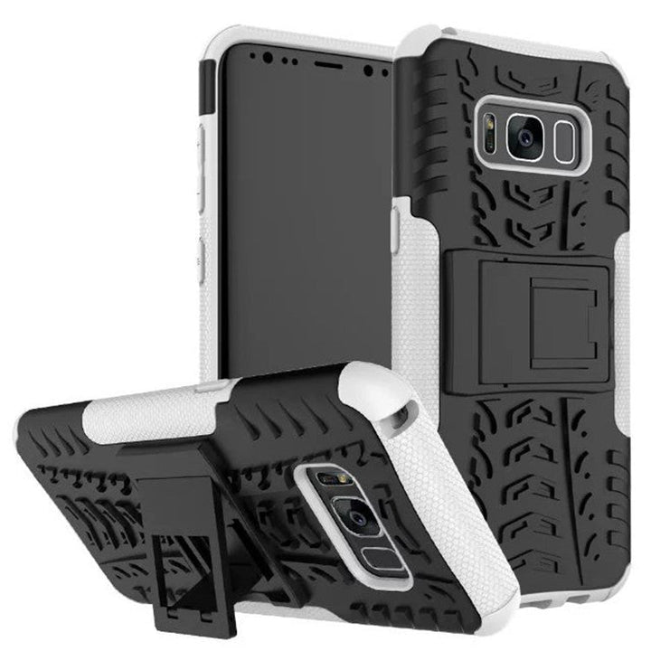 Samsung S8 plus Galaxy S8 mobile phone shell bracket colorful pattern in tire pattern inclusive fall proof sleeve