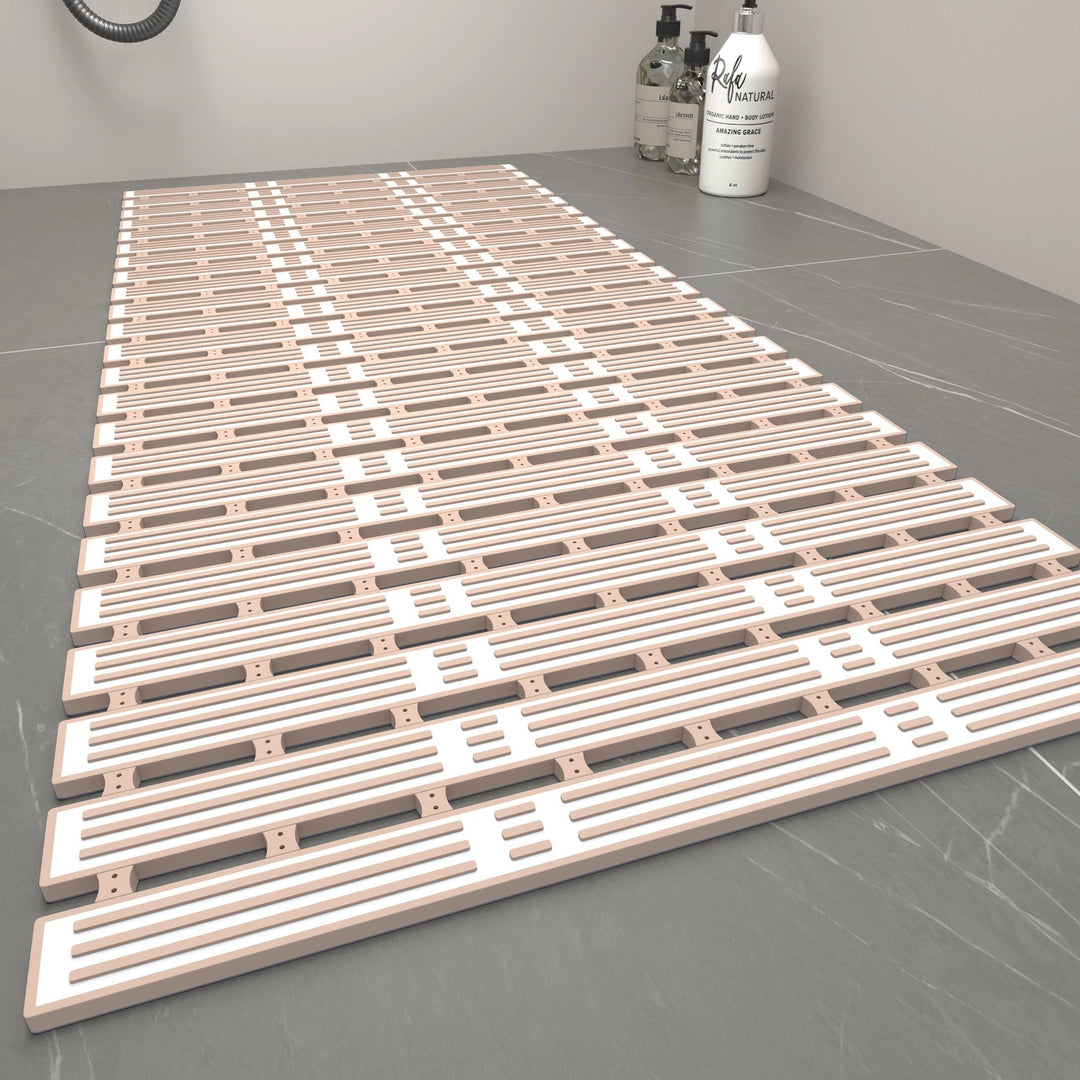 Bamboo-Strand Drainage Bathroom Non-Slip Mat