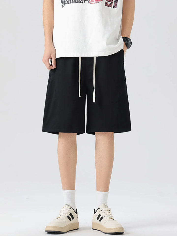 Men's Full Size Casual Loose-Fit Drawstring Shorts Plus Size