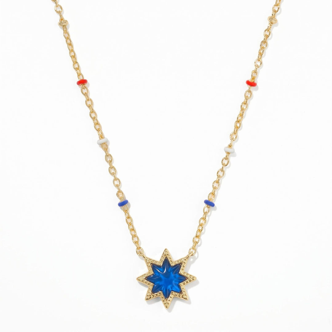 Geometric Irregular Cross And Heart Necklace