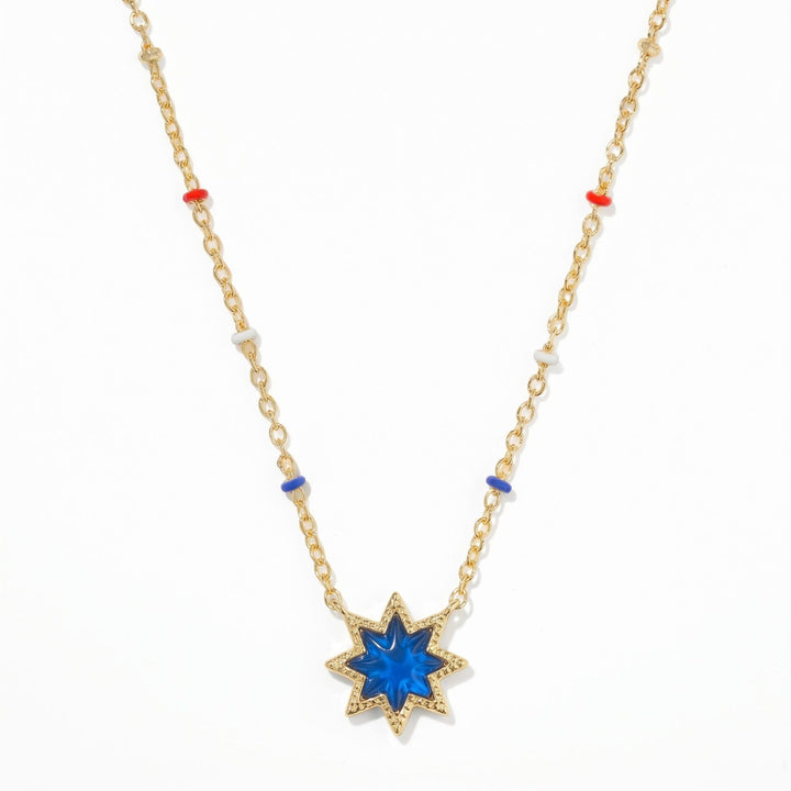 Geometric Irregular Cross And Heart Necklace