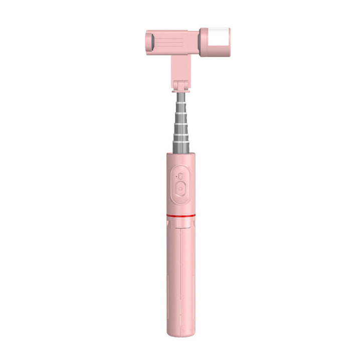 Mobile Phone Live Streaming Extension Pole Bluetooth Aluminum Alloy Desktop LED Fill Light Tripod Selfie Stick
