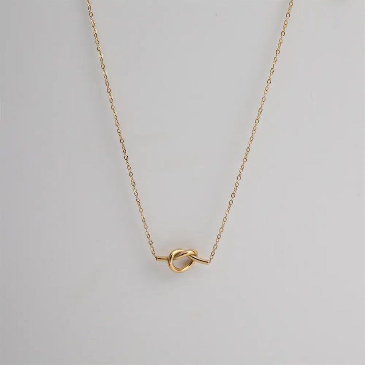 18K Gold-Plated Knotted Necklace