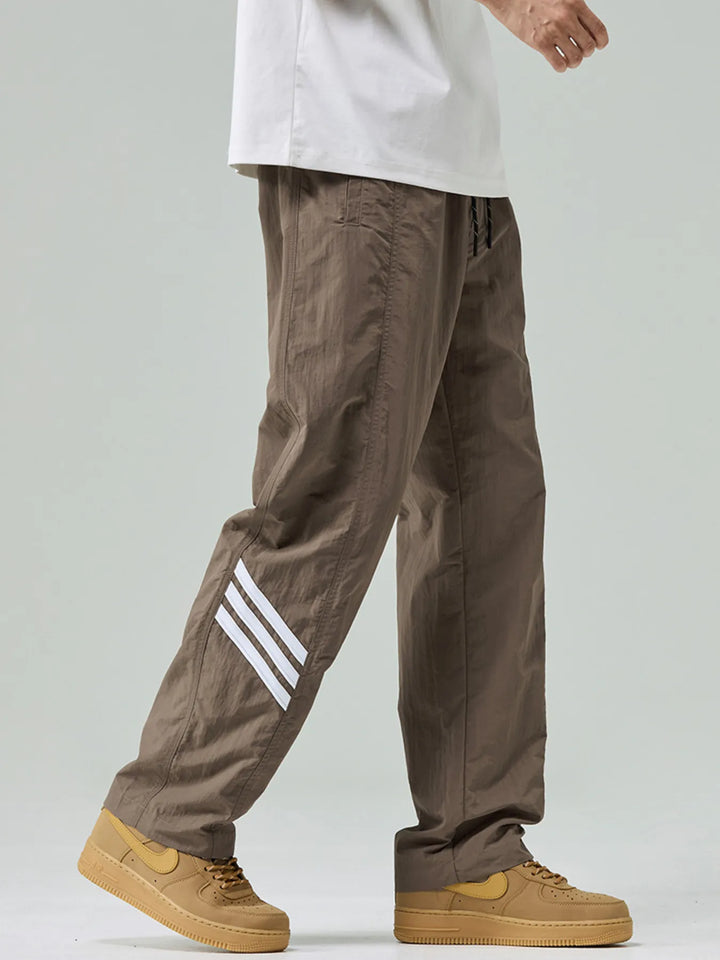 Men's Plus Size Drawstring Wide Leg Pants