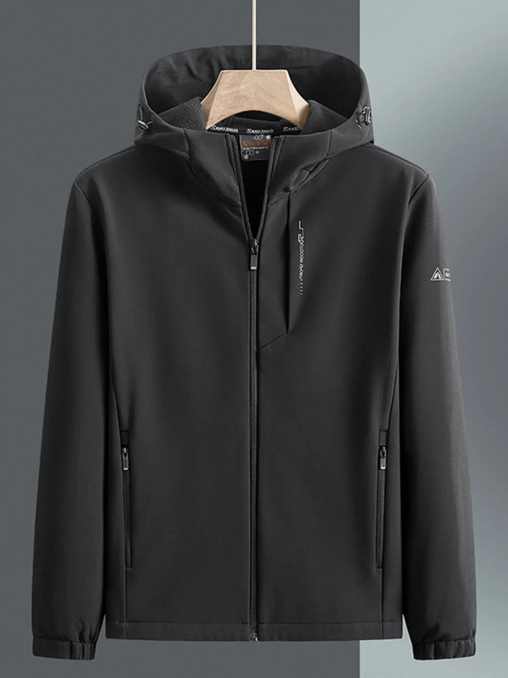 Men's Plus Size Casual Hooded Windproof Jacket