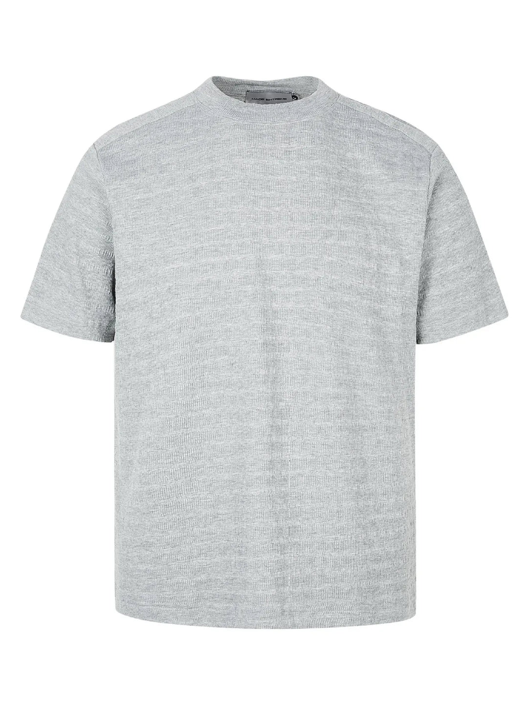 Men's Textured Knit Crew Neck T-Shirt