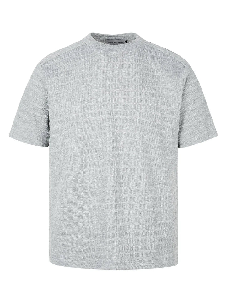 Men's Textured Knit Crew Neck T-Shirt