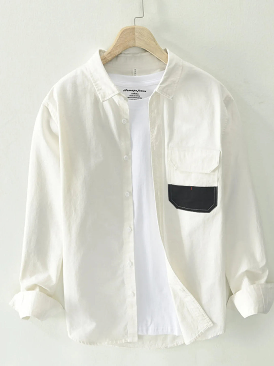 Men's Plus Size Button Up Long Sleeve Shirt