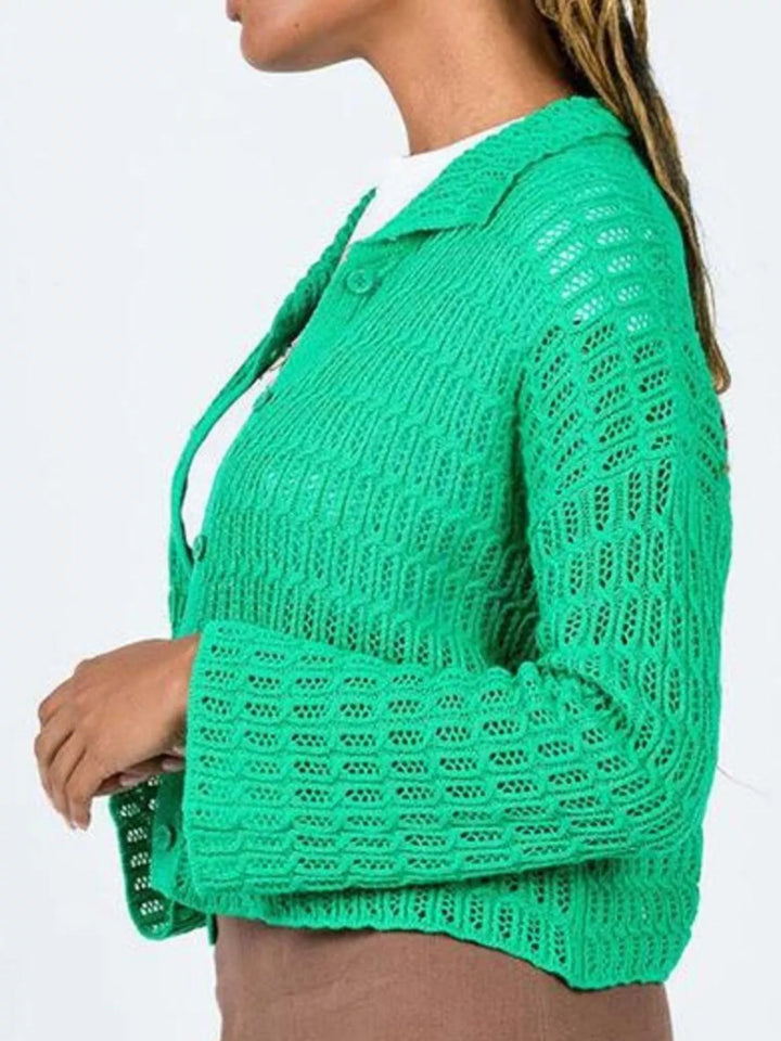 Knit Button-Down Cardigan