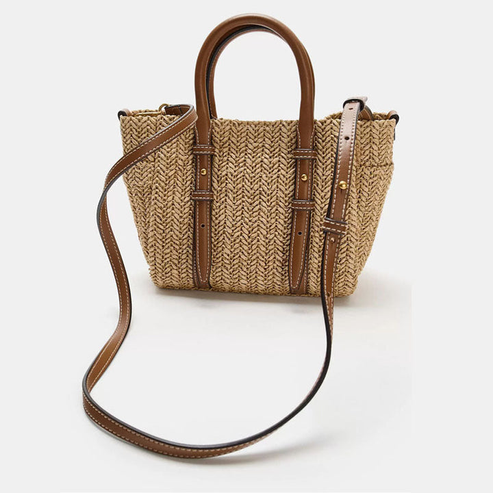 Straw Woven Hand-held Shoulder Crossbody Bag