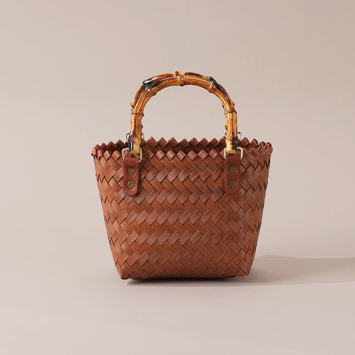 PP Hand Woven Rattan Style Gift Bag