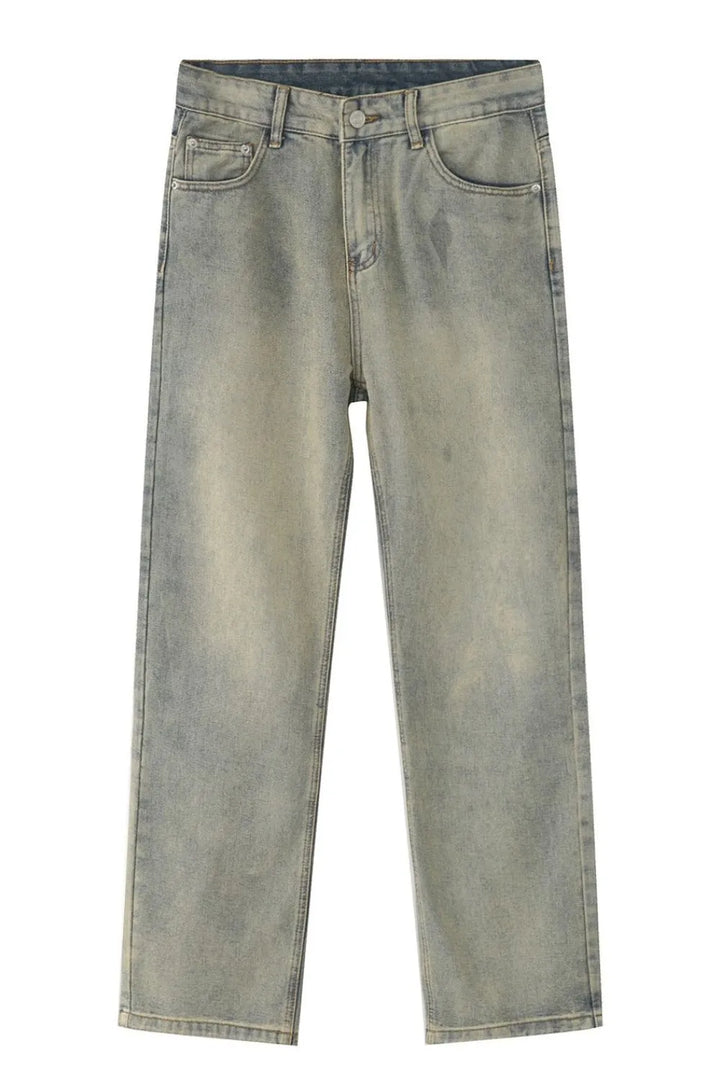 Straight Leg Jeans with Pockets