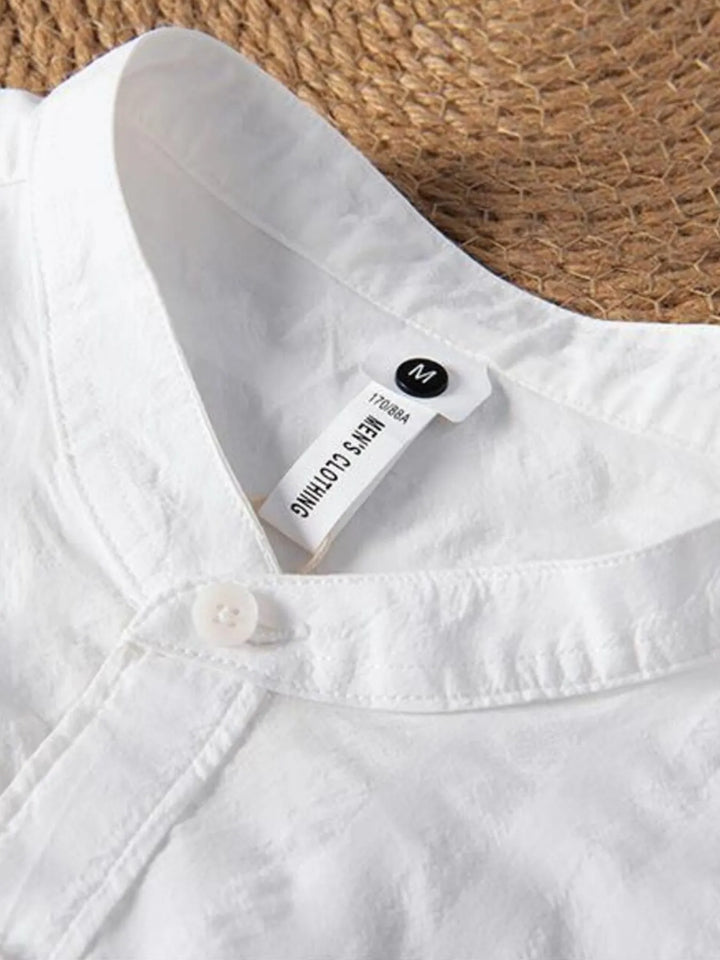 Men's Plus Size Button Up Long Sleeve Shirt