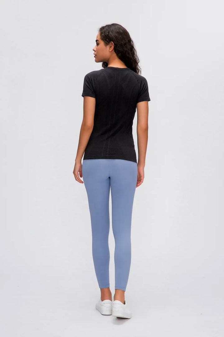 Millennia Round Neck Short Sleeve Active T-Shirt