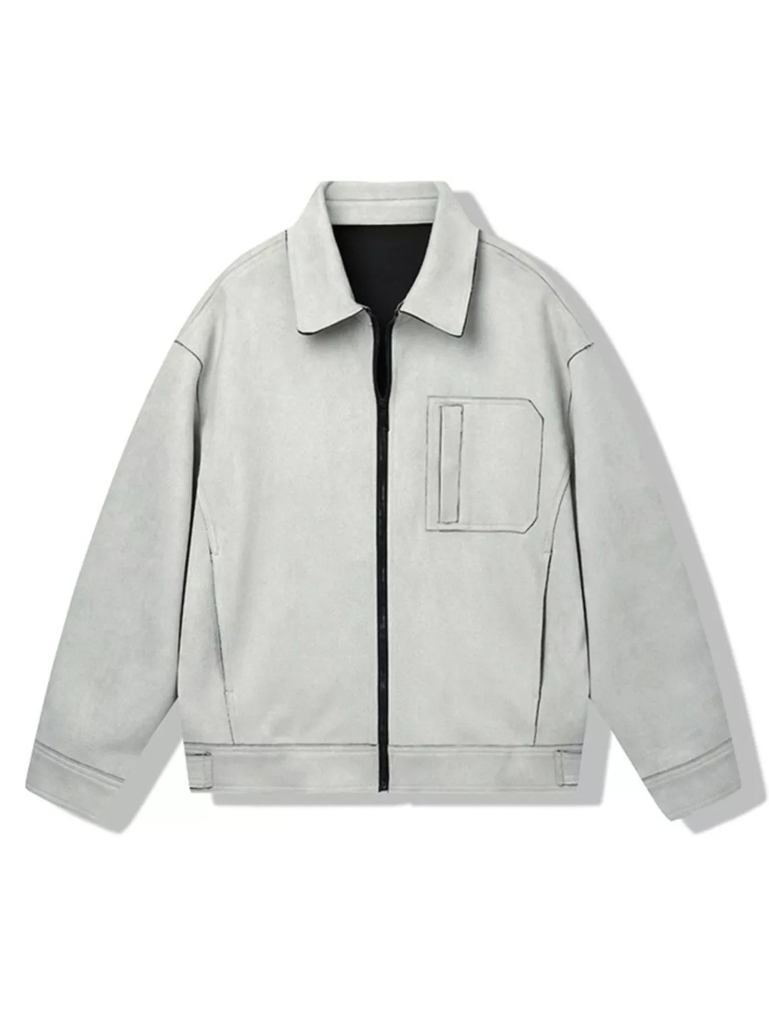 Men's Casual Lightweight Zip-Up Jacket