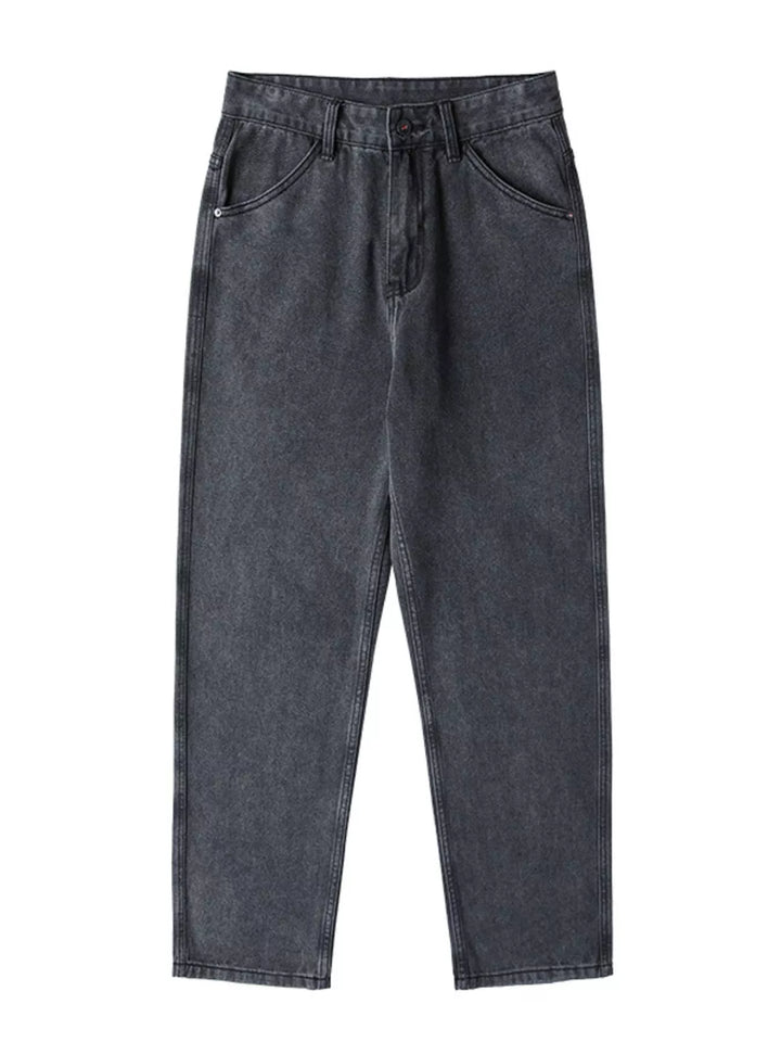 Men's Wash Relaxed Fit Wide Leg Jeans