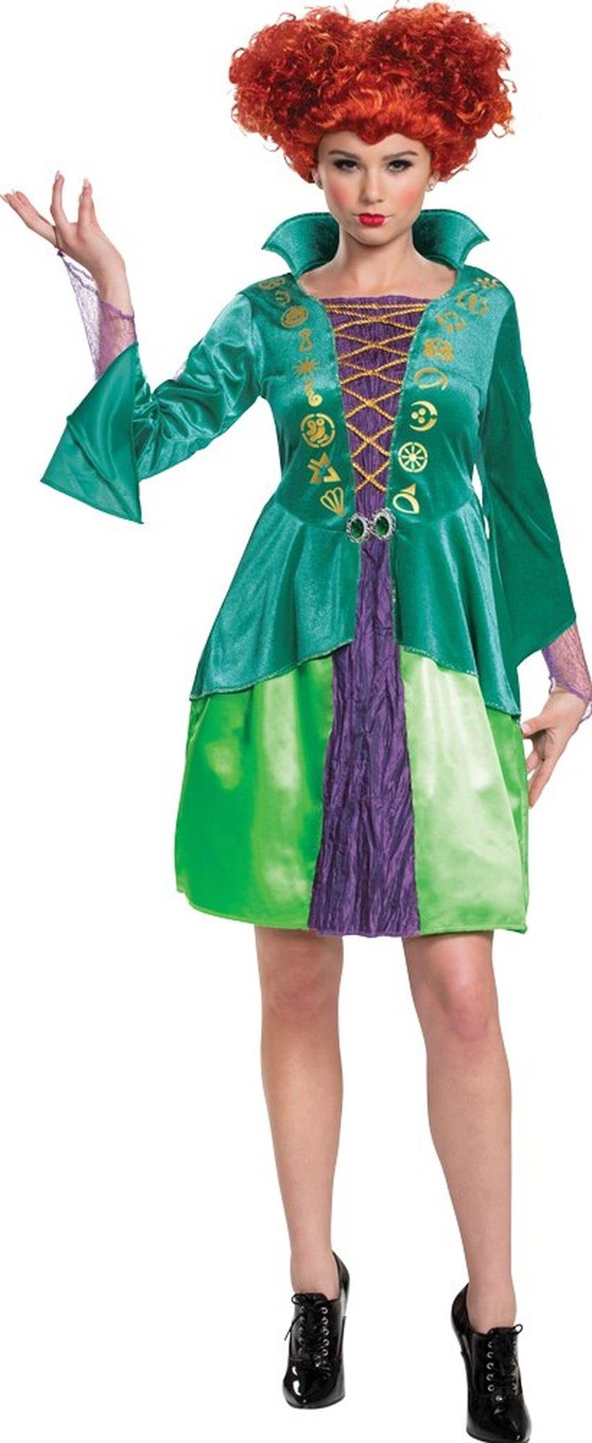 Winifred Sanderson Hocus Pocus Woman Costume Adult Medium 8-10