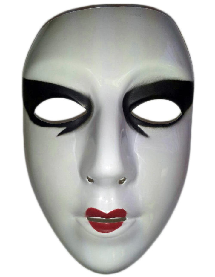 Cesar Painted White Female Semi-Rigid Plastic Face Mask