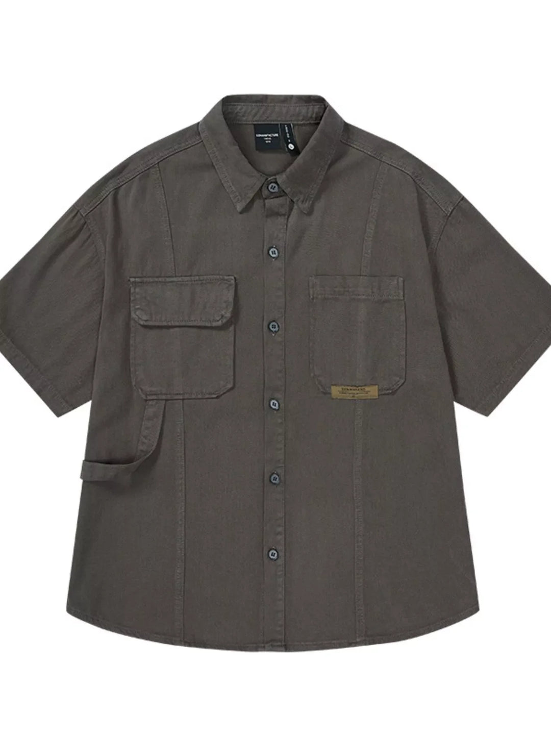 Men's Full Size Button Up Half Sleeve Shirt Plus Size