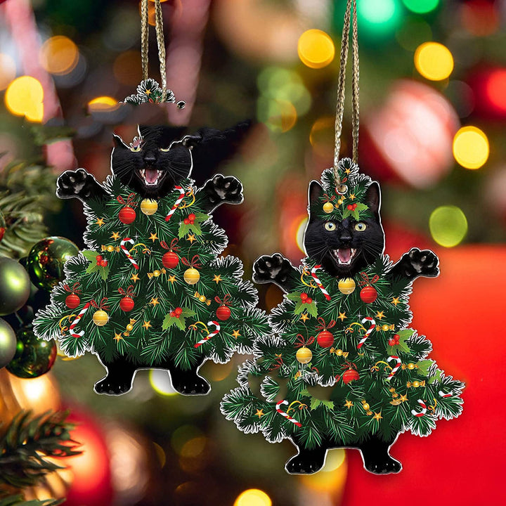 Black Cat Christmas Halloween Decoration Cat Decoration Pendant
