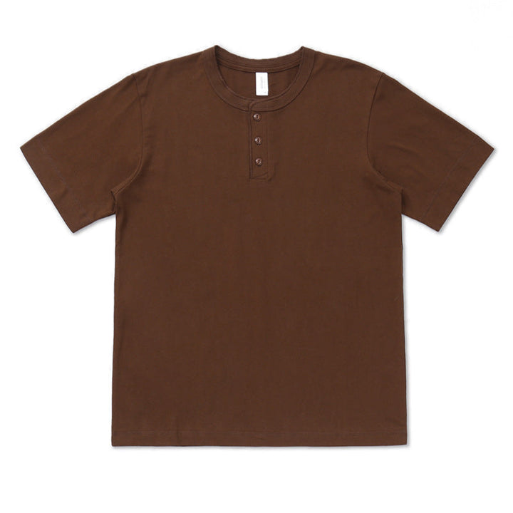 Men's Mandarin-collar Long-sleeve Shirt