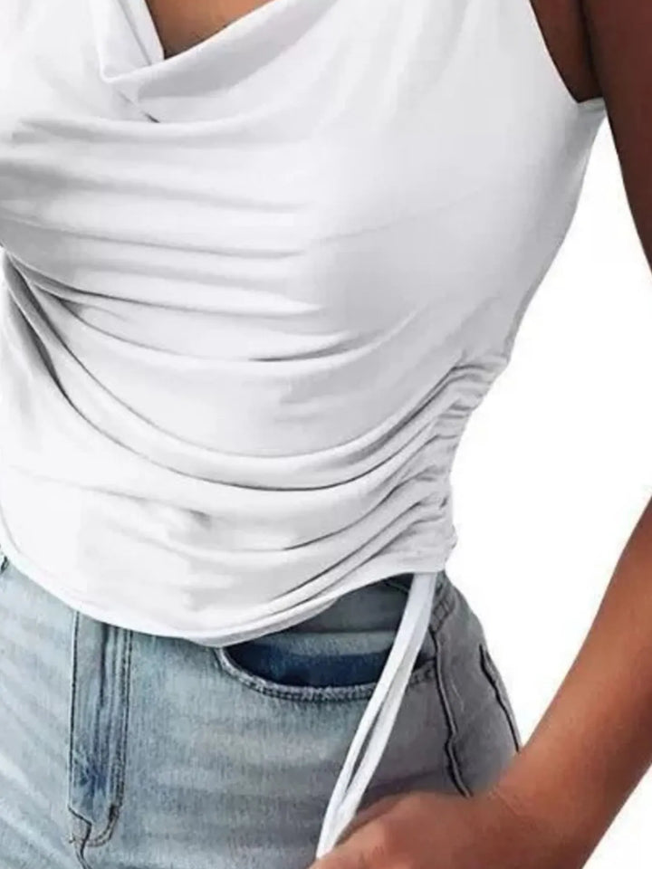 Side Drawstring Ruched Cami