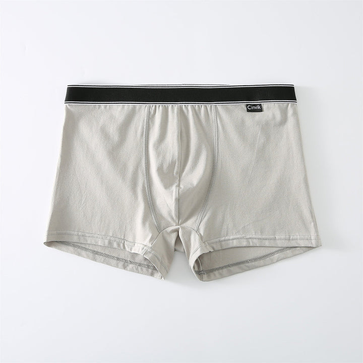 Cotton Mid-rise Boxer Briefs Breathable Men's Underpants