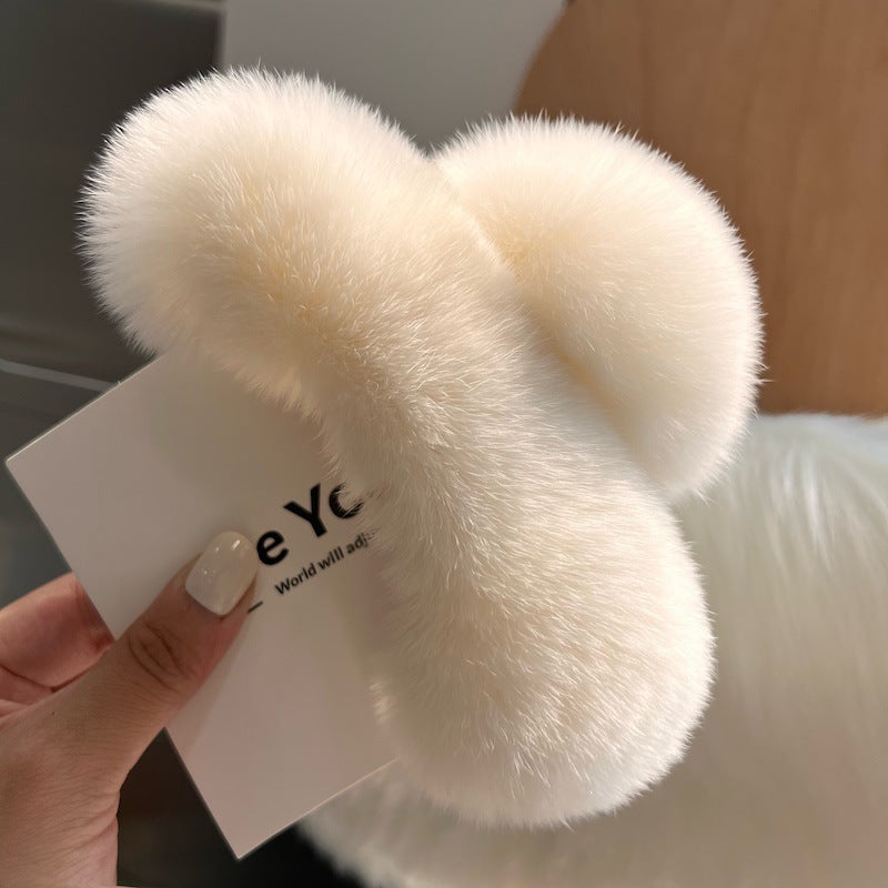 Korea Real Otter Hair Hair Clip Female