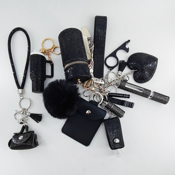 13-Piece Self-Defense Mini Lipstick Keychain Set