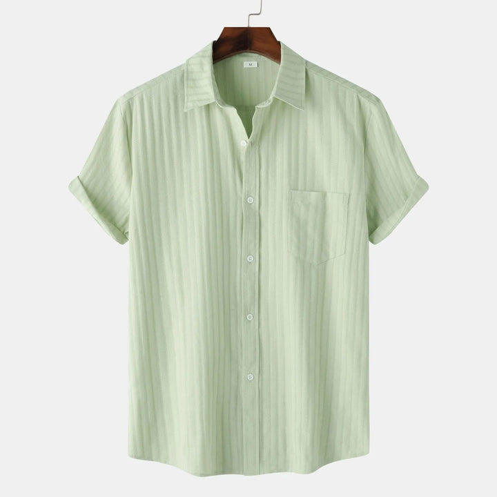 Men's Casual Short Sleeve Button Down Shirt