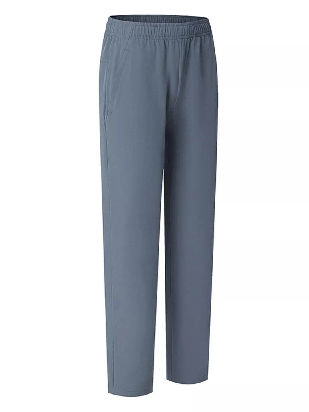 Men's Plus Size Casual Elastic Waist Straight-Leg Pants
