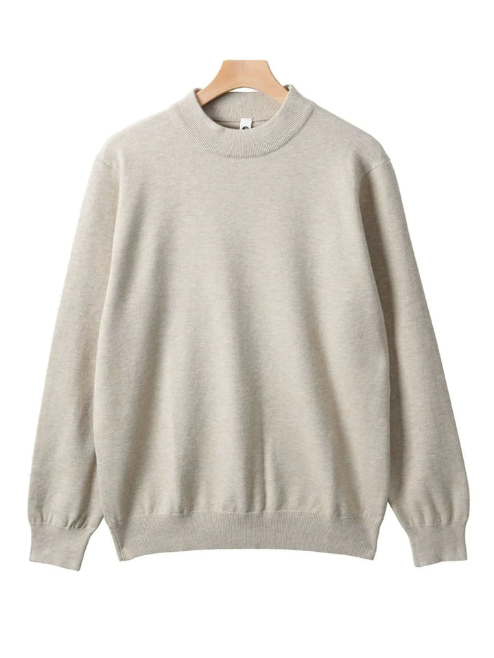Men's Plus Size Round Neck Long Sleeve Sweater